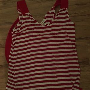 Long sleeveless shirt with ribbon tie in the back